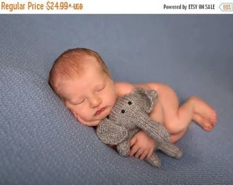 Animal baby toy - elephant baby plush toy - gray elephant stuffed animal - grey elephant stuffed animal - elephant new baby toy