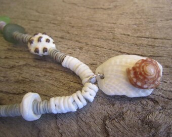 beachcombers heishi shell necklace, beachy memories, beach jewelry, from the shores of the island