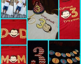 Curious George Birthday Shirt