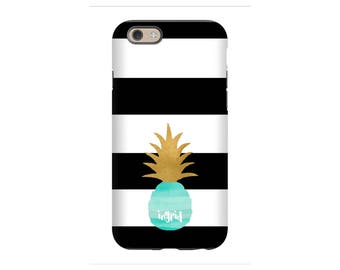 Personalized iPhone Case - Pineapple Love - iPhone 7 case, iPhone 6 tough case,