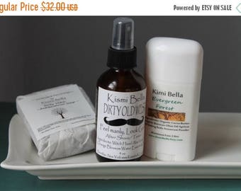 JULY SALE Men's Shaving Kit, Men's Bar Soap, Men's Gift Box, Groomsmen Gift, Father's Day Gift,Shave Set, Grooming Gift Set, Mens Deodorant