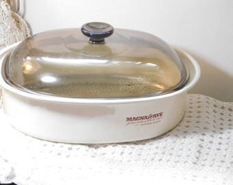 Magnawave Perfection Micowave Roaster, Micowave Dishes, Micowave Pan, Vintage Pans, Vintage Dishes, Vintage Kitchen, :)s*