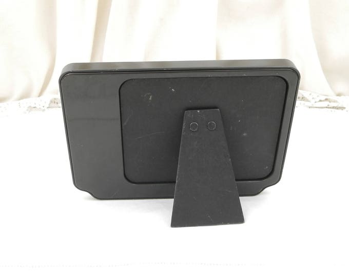 Vintage 1960s Television Screen Picture Frame made of Metal, Retro TV Easel Standing Photo Frame, 1970s Home Interior Decor from France