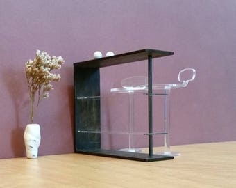 Contemporary Home COUNTER MEUBLE BAR 1:12 Scale,Modern style Design, Collectible Miniature Dollhouse Furniture