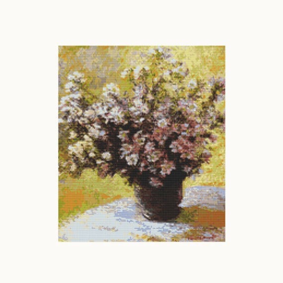 Cross Stitch Kit Bouquet of Mallows Claude Embroidery