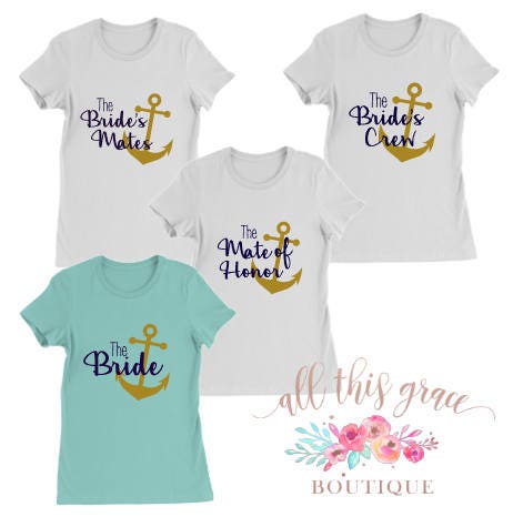 brides crew shirts