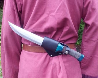 Latex Dagger Scabbard for the Back, Assassin style for Larp, Cosplay or Costume