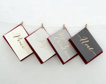 Luxury Hand Pressed Christmas Cards