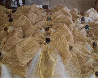 Large Burlap Wedding Aisle/Chair/Pew Bows