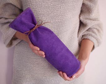 Leather Wine Bag/ Wine Bottle Bag/ Bottle Bag/ Bottle Gift Bag/ Wine Gift Bag (ref32)
