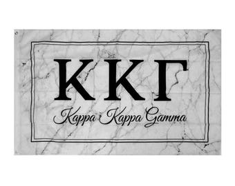 Kappa Kappa Gamma KKG Marble Box Sorority Flag 3' x 5' kkg