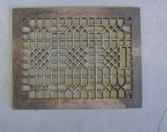 Cast iron metal grate cover - 13" x 11"