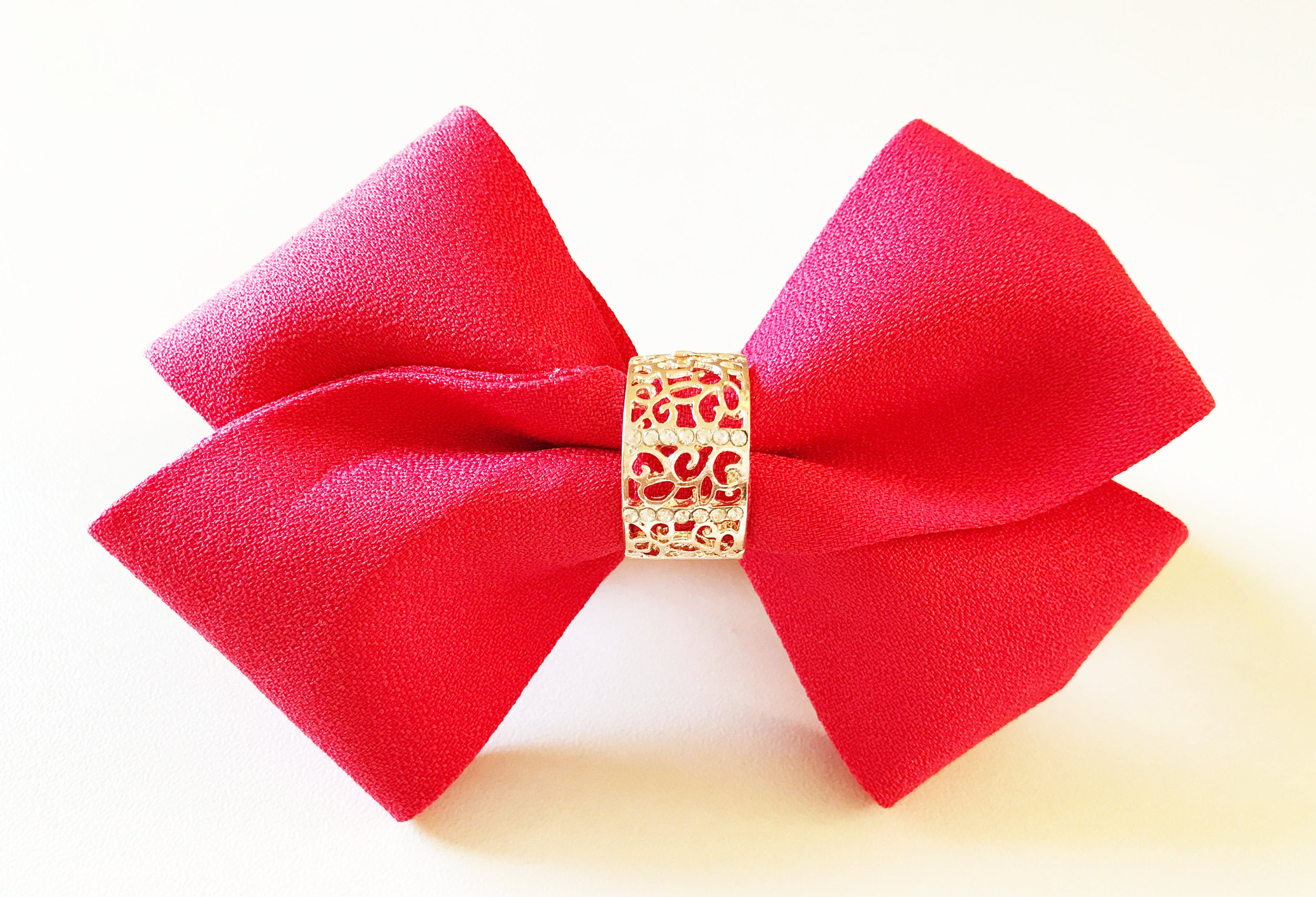 Red hair bow for women Chinese dress bows Qipao hair