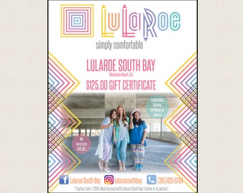 Lularoe Lulacash Gift Certificate (Full page with option to change size) DIGITAL FILE