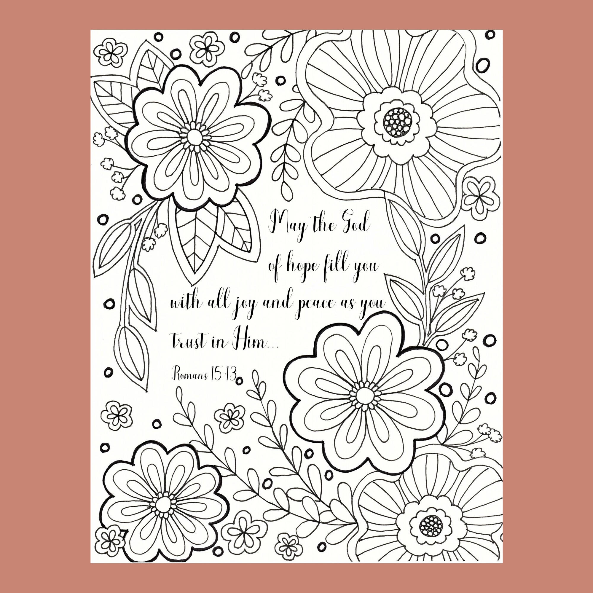 scripture coloring pages adults for free - photo #43