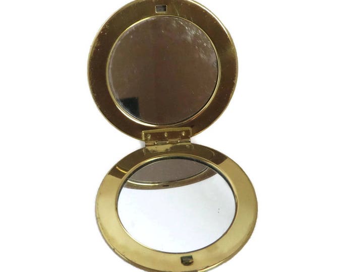 Vintage Mirror Compact, West Germany Flapjack Mirror, Gift for Her