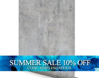 Cement Concrete Peel & Stick Fabric Wallpaper Repositionable