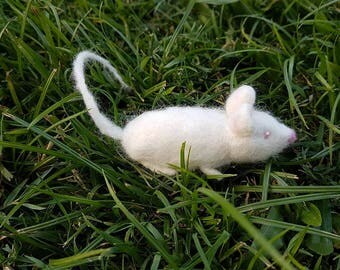 Needle Felted Mice - Grey, Brown or White