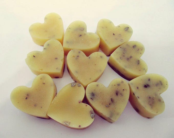 Rustic Wedding Favors - Heart Shaped Scented Soy Wax Melts - Organic - Melting Wax Warmer - Flameless Candle - Wax Tarts - Home Fragrance
