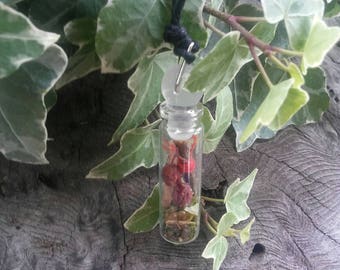 Witch Bottle Necklace - Protection Necklace - Bottle Necklace - Witch Necklace
