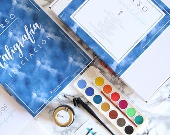 Kit with a Calligraphy Course and Materials