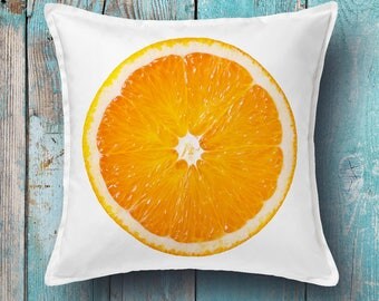 Orange cushion cover - decorative pillow cover, throw pillow cover, pillow cover