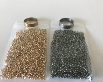 Gold and Silver Stainless Steel Rings
