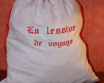 Bag clothes dirty linen white 1