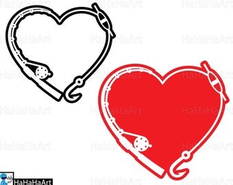 Free Free 85 Fishing Rod Heart Svg SVG PNG EPS DXF File