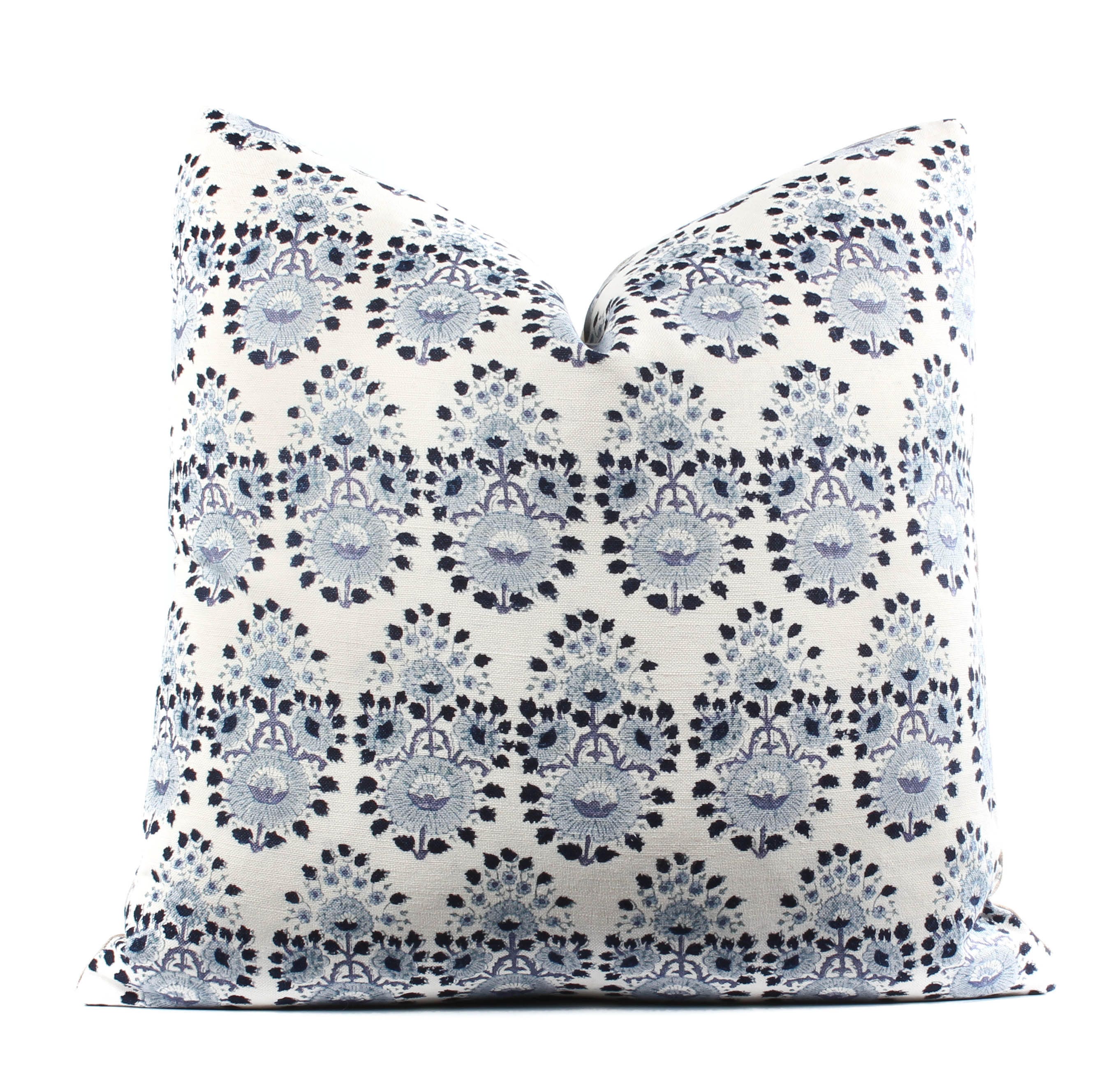 John Robshaw Lanka Lapis Pillow Cover Boho Pillow Indigo