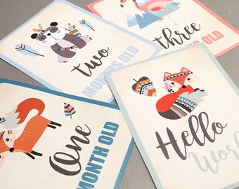 Milestone cards | Etsy