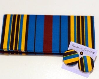 African print cash wallet/ Chequebook cover