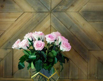 Forever roses, stemmed roses, preserved roses, real roses, Valentine's Day, Mother's Day, Anniversary, Birthday, Gift, home decor, rose vase