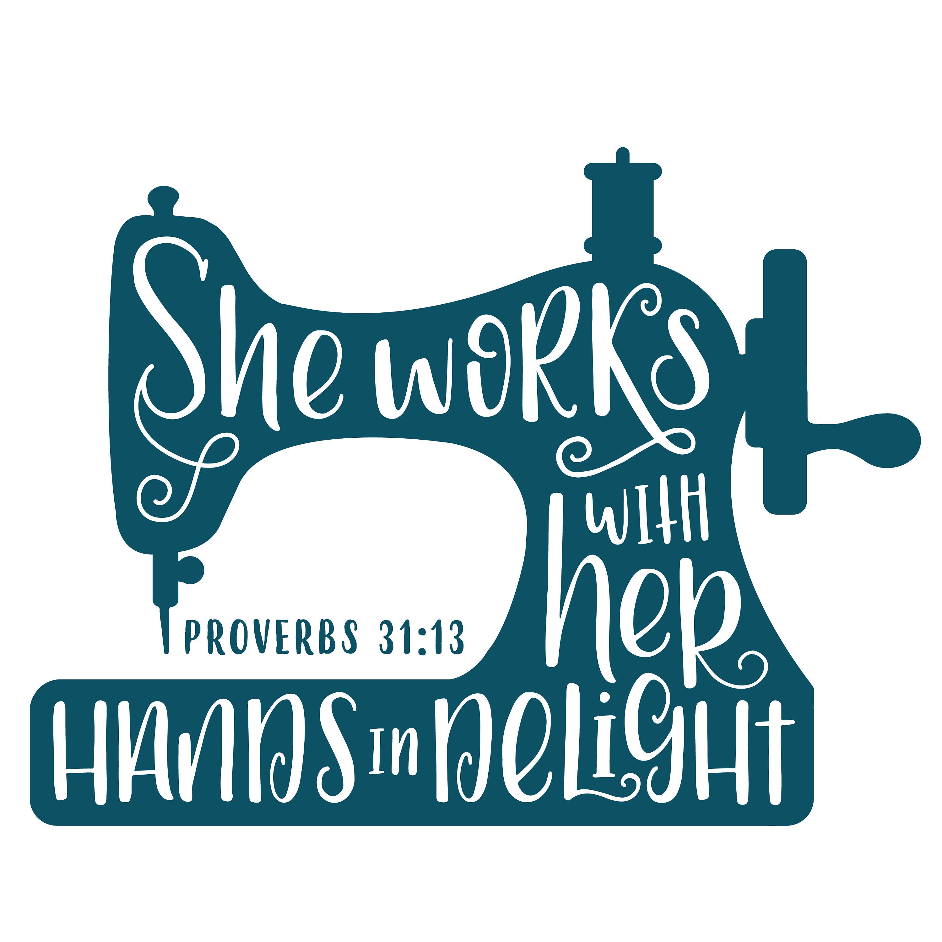 Download Hand Lettered, Sewing Machine, She Works with her hands in ...