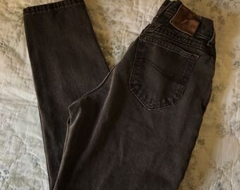 High Waisted Brown Denim Lee Jeans