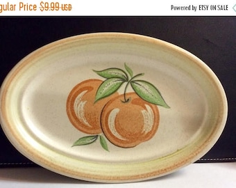 ON SALE Franciscan FRUIT Oval Butter Dish / Relish Tray Dinnerware Fruit Interior Excellent Condition