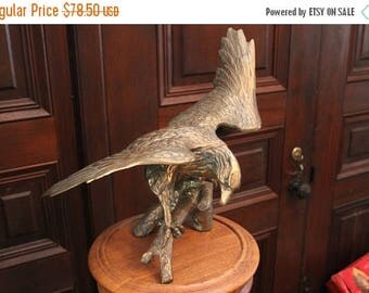 SALE Large Brass Eagle Sculpture in Excellent Condition
