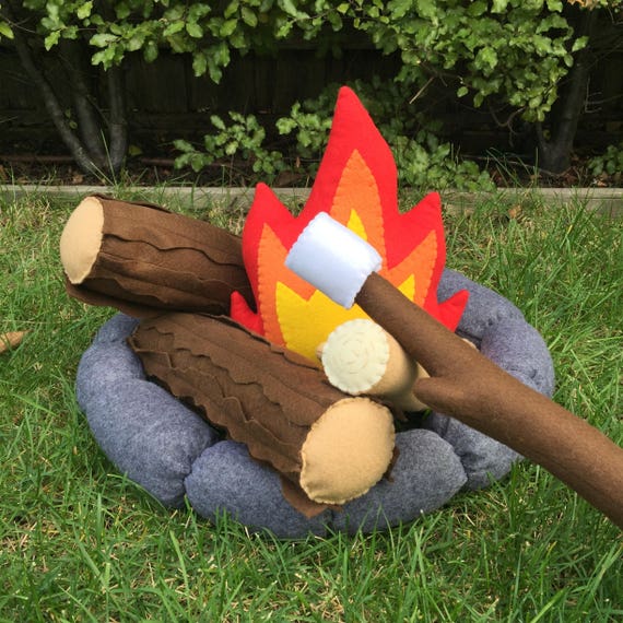 Felt Campfire Set Pretend Play Camping Imaginative Play