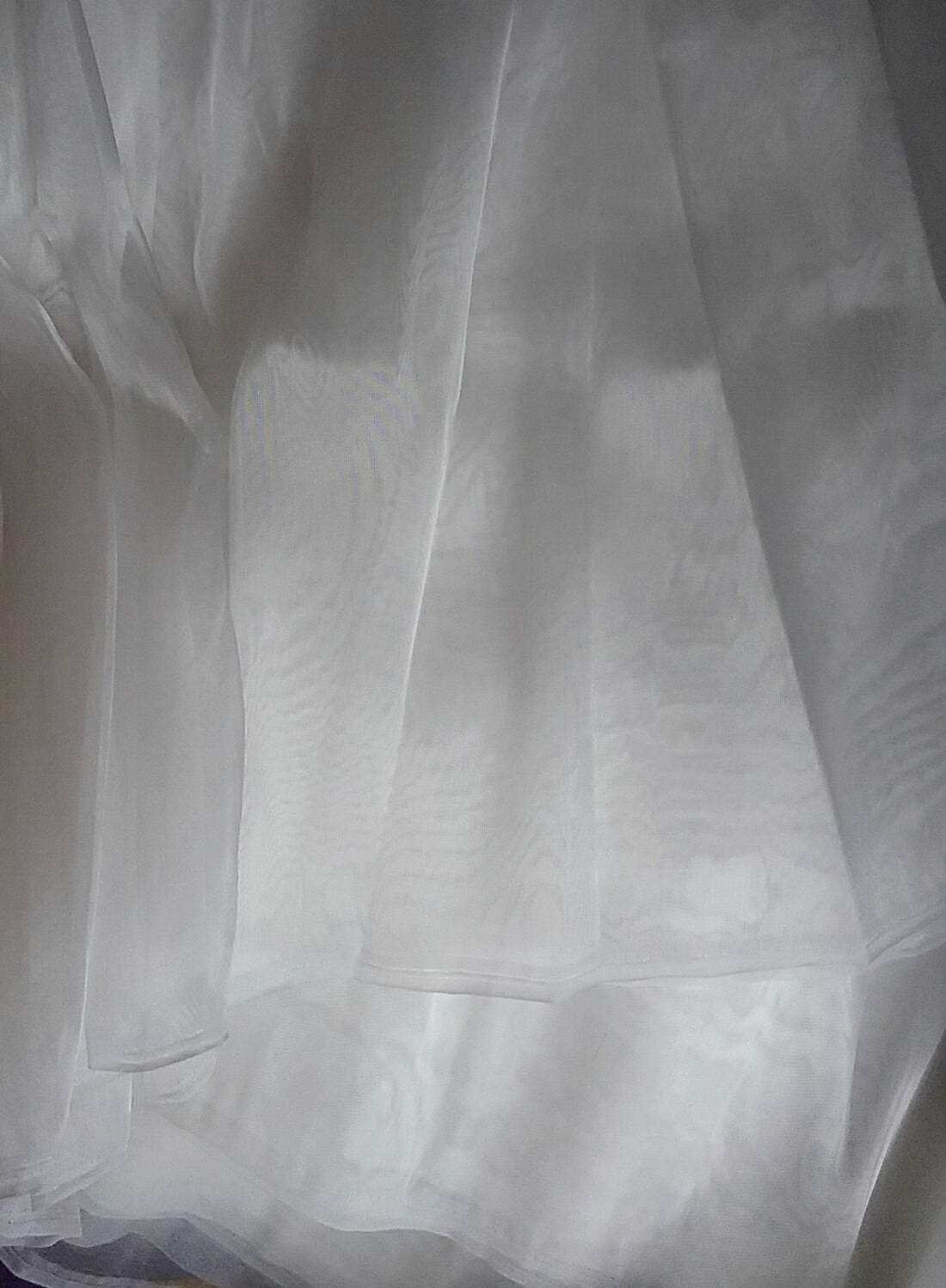 Ivory Organza fabric by the yard wedding party crafts tutu supplies ...