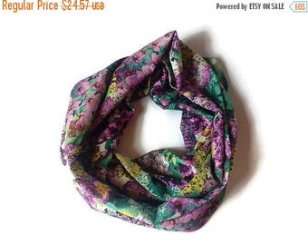 15% off gift for her scarf purple yellow green scarf infinity scarf woman scarf for women chiffon scarf mother gift for mom scarf fashion sc