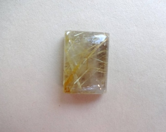 Golden rutilated quartz cabochon 17x13 mm