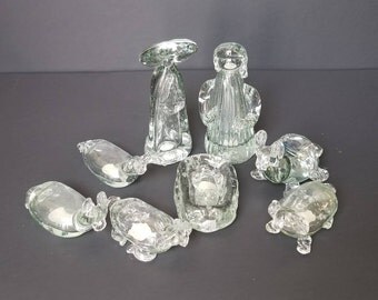 Glass nativity | Etsy