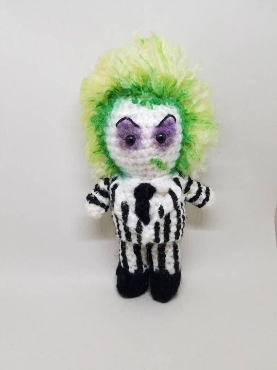 Beetlejuice Inspired Amigurumi Doll
