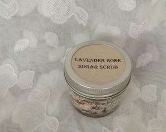 Lavender rose sugar scrub