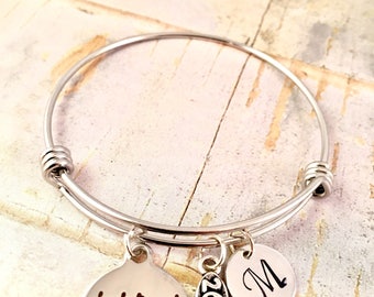 Runners Bracelet, Marathon Running bracelet, Running shoe, She believed she could, adjustable Stainless Steel Bangle, mothers day gift