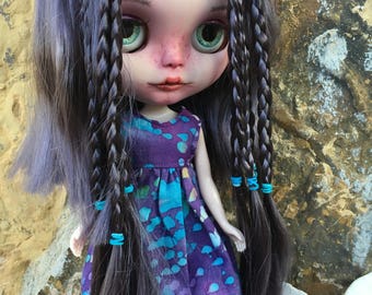 Custom Blythe Dolls For Sale by Custom fake Blythe, OOAK factory Blythe , Ophelia by the Sea
