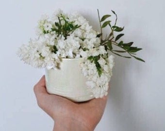 Modern Handmade White Porcelain Vase
