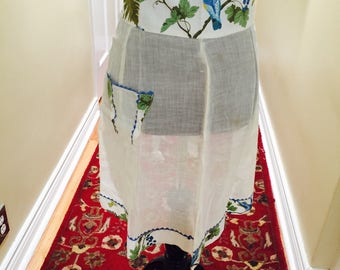 Sheer Hostess Half Apron Vintage