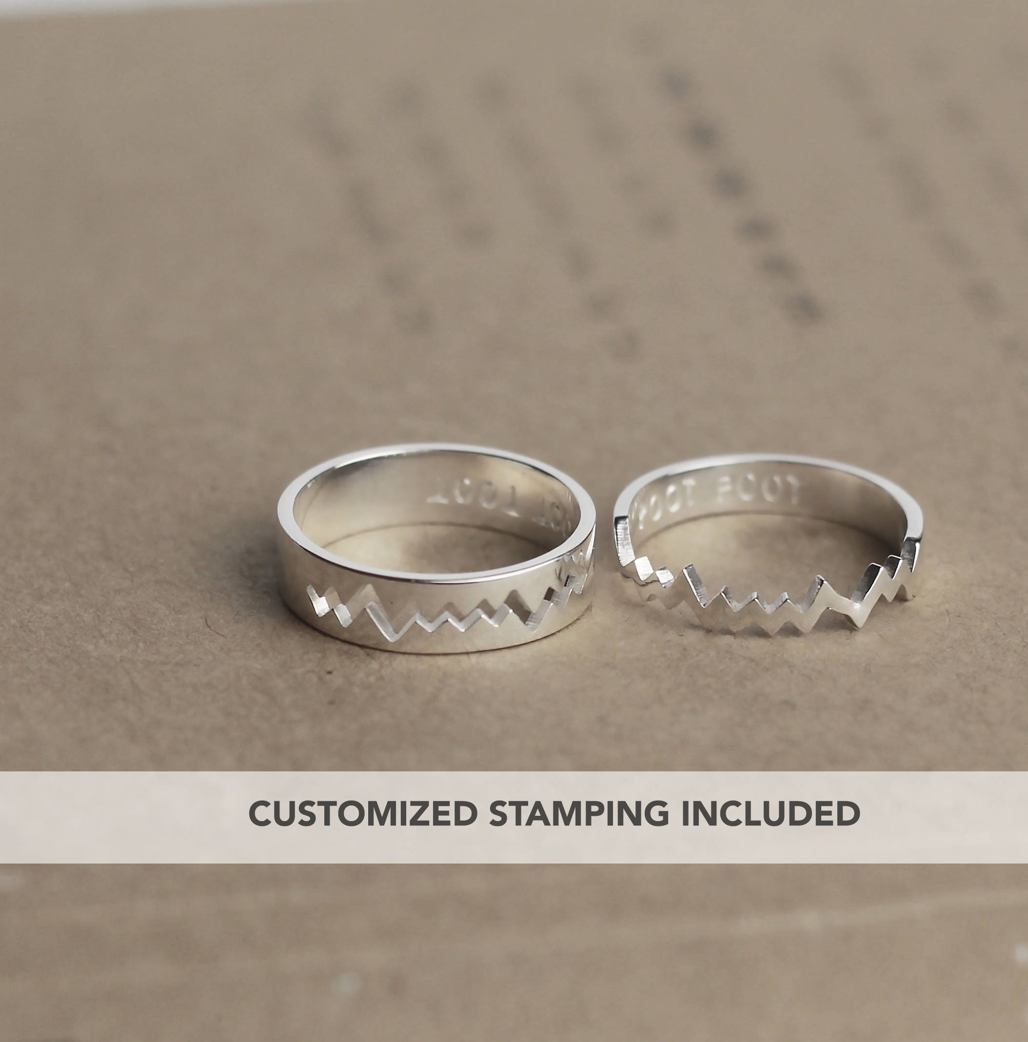 Personalized Promise Ring Couples Ring Gifts For Him Couple