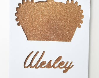 Map of prince - Crown + name - blue and gold